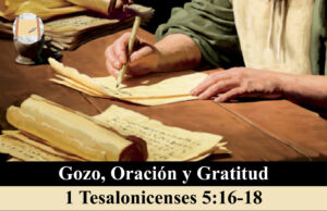 Gozo, oración y gratitud